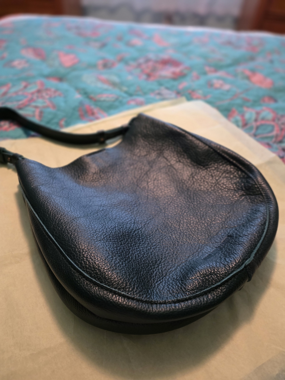 Portland Leather Large Olivia In Forest Green